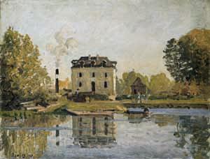 Alfred Sisley Factory on the banks of the Seine. Bougival China oil painting art